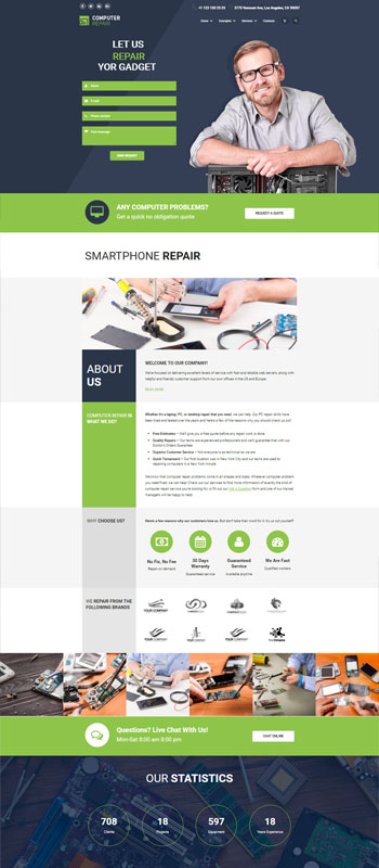 Phone Repair Business WordPress Theme