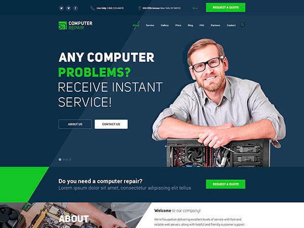 Computer Repair Business WordPress Theme